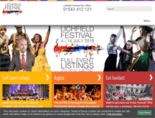 Tablet Screenshot of lichfieldfestival.org